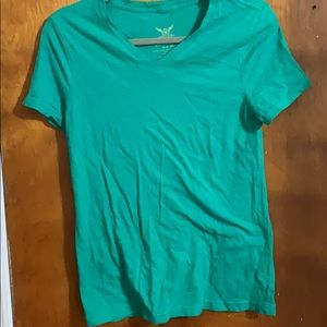 Bright green T-shirt